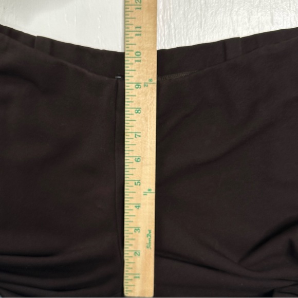 Eileen Fisher Womens Brown Straight Leggings Size Medium Stretch Pull On Pants - Picture 7 of 8